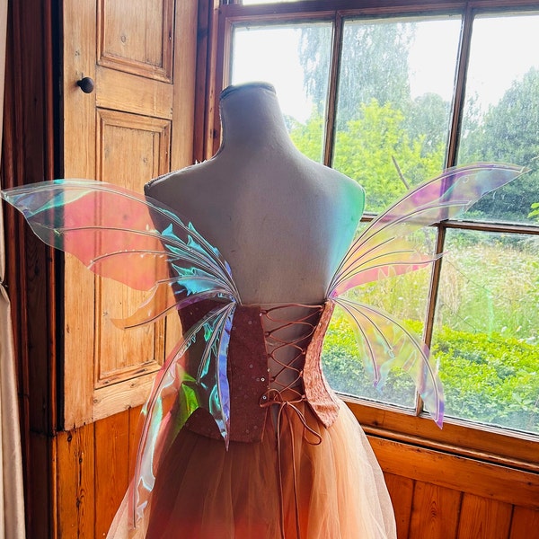 Elfen iridescent fairy wings adult/child