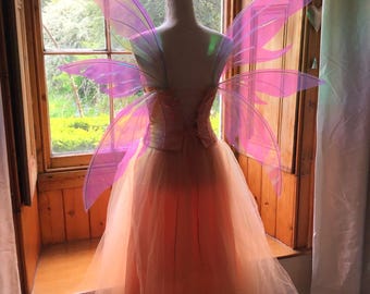 Large adult iridescent fairy wings Zelda style