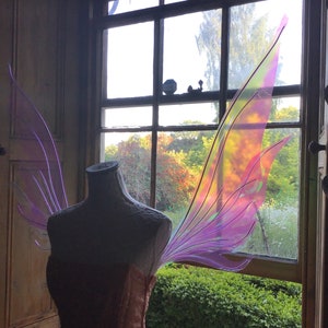 Large whimsical fae  iridescent fairy wings