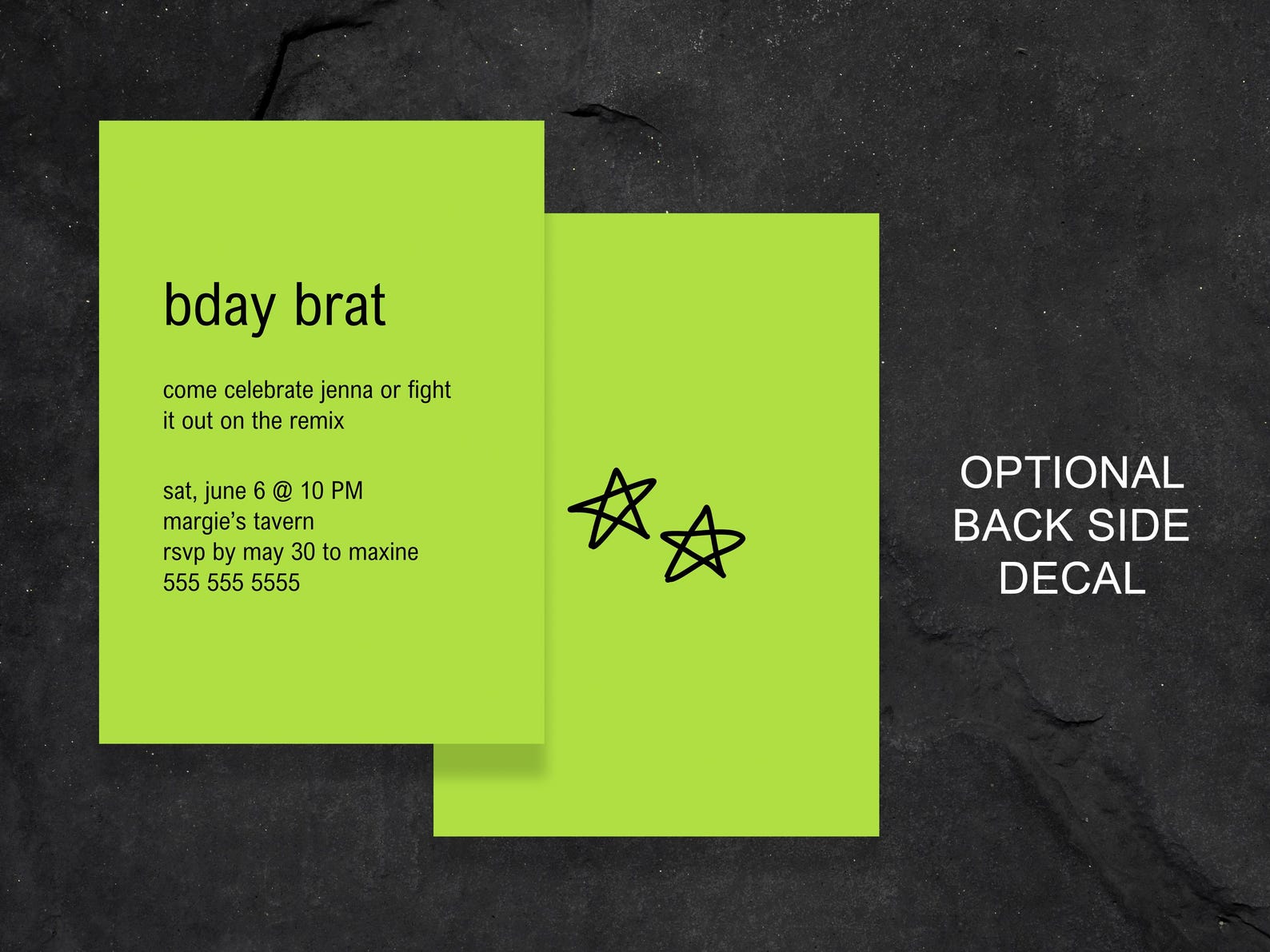 Brat Bachelorette Invitation, Brat Birthday Invitation, Brat Event Brat Bachelorette Invitation, Brat Birthday Invitation, Brat Event