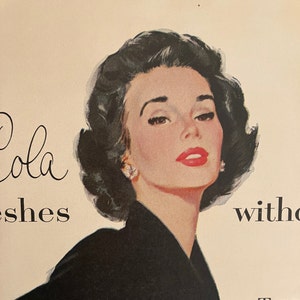 1953 Pepsi Cola Vintage Ad Vintage Soda Ad Pop Culture Vintage Advertisement Diner Decor Americana Kitchen Wall Art Soft Drink Beverage Ad