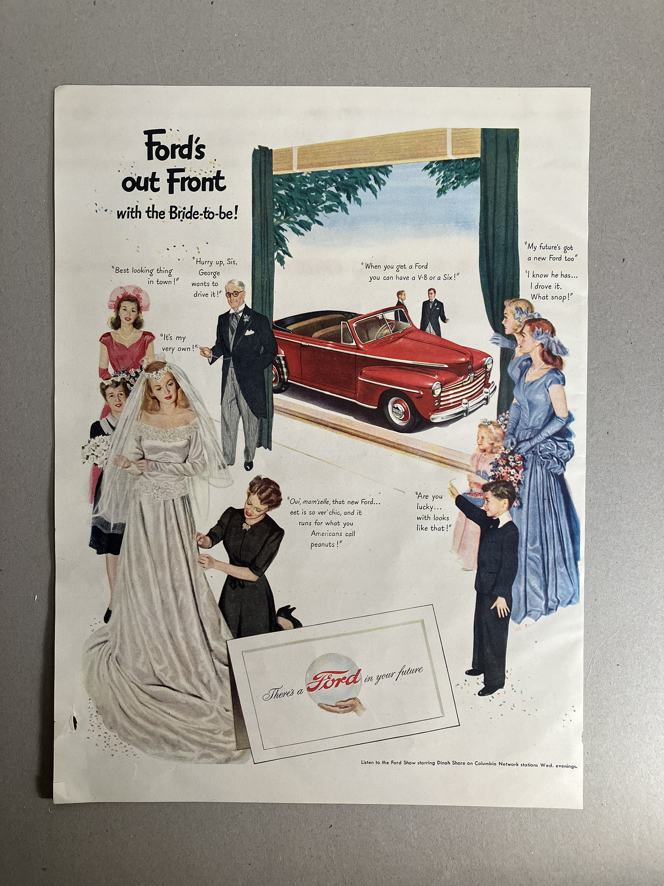 1947 Ford Vintage Ad Ford Motor Company Original Vintage Car Ad Retro ...