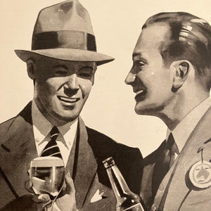 1936 Schaefer Beer Original Vintage Advertisement Schaefer Beer Ad Vintage Beer Ad Man Cave Decor Kitchen Wall Art Bar Decor Unique Art