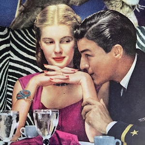 1945 Jergens Lotion Vintage Ad &quot;We were Together...and in New York!&quot; Vintage Beauty Ad WW2 Romance Retro Beauty Vintage Cosmetics Ad 1940s