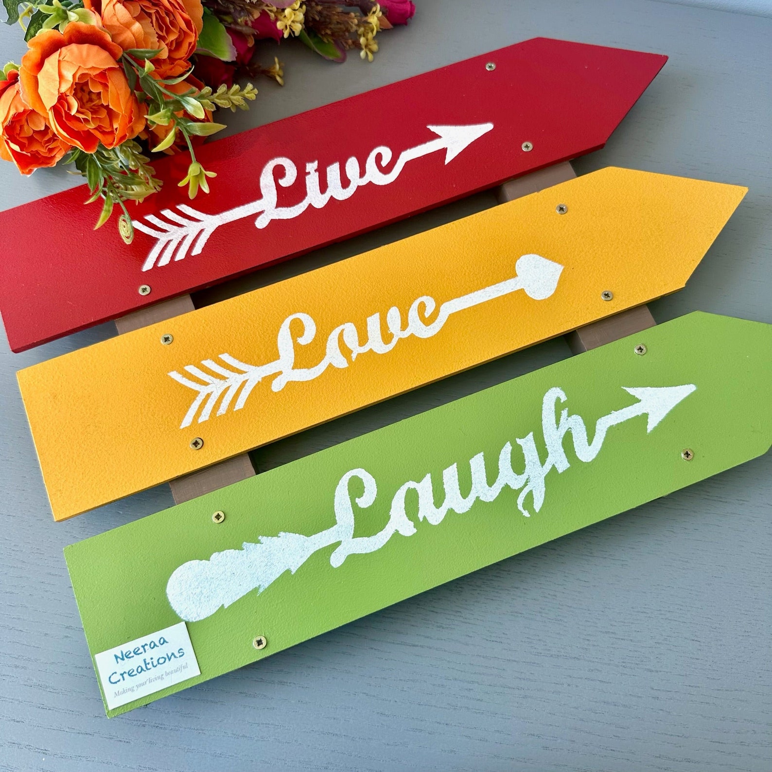 Live Love Laugh Wall Decor - Etsy