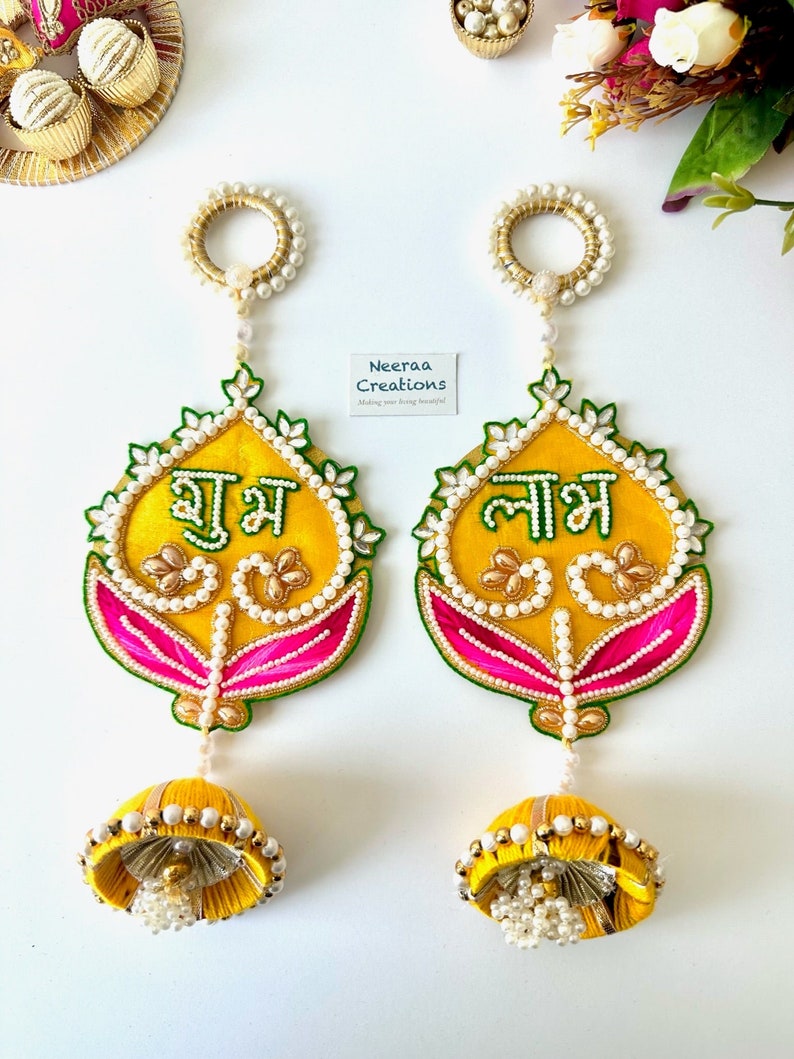 Pastel Shubh Labh Set (Pair of 2) - Accessory main image 1