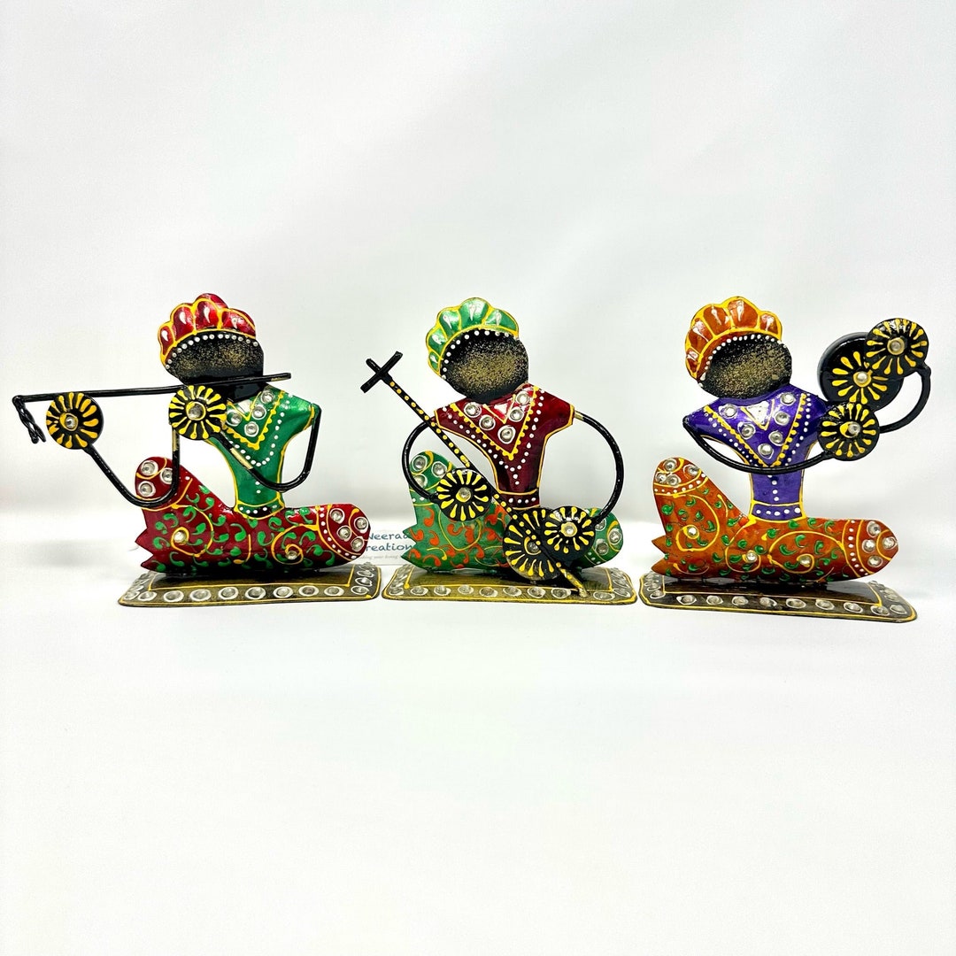 Decorative Statue of Musicians Set of 3 Etsy