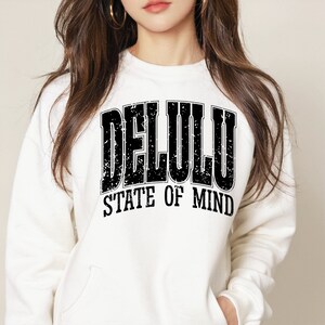 Delulu State of Mind svg png, In my Delulu Era Svg Delusional Svg, Varsity Delulu Svg Delulu Avg, Delulu Png Cut file For Cricut Sublimation