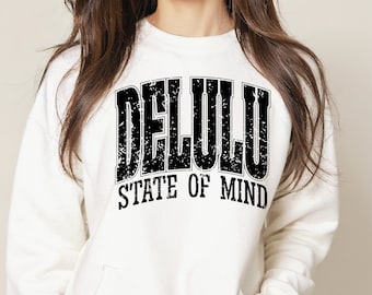 Delulu State of Mind svg png, In my Delulu Era Svg Delusional Svg, Varsity Delulu Svg Delulu Avg, Delulu Png Cut file For Cricut Sublimation