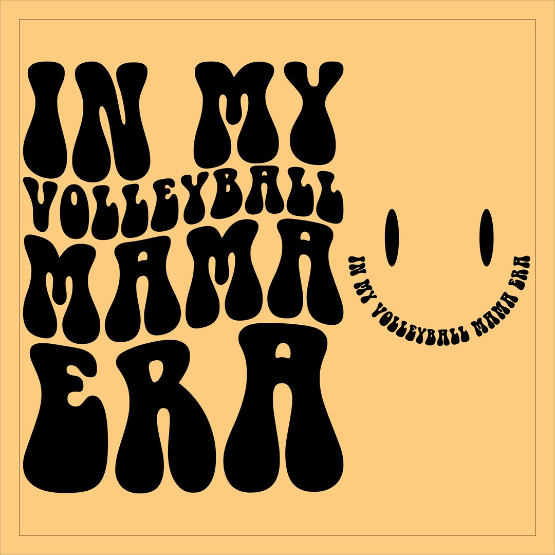 In My Volleyball Mama Era Svg, Volleyball Mom Svg, Trendy Volleyball