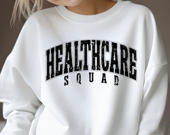 Healthcare Squad Svg Png, Healthcare Crew Svg Png, Nursing Life Svg, Retro Nurse Svg Cut File, Medical Team Svg, Sublimation Design.