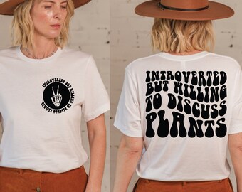 Introverted Plant Lover Svg Png Cut File: Cricut, Sublimation