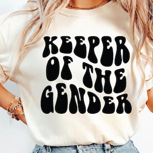 Keeper of the Gender SVG PNG Cut File Cricut Sublimation Design, Boy or Girl, Baby Announcement, Blue or pink, Gender reveal.