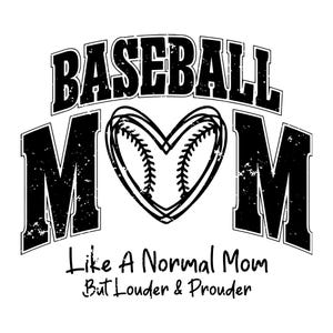 Distressed Baseball Mom SVG PNG: Varsity Design (Digital Download)