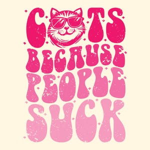 Funny Cat Quote, Sarcastic Retro Design (SVG, PNG)