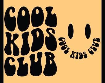 Cool Kids Club Svg Png Cut File Sublimation Design, Birthday Gift For Him Svg, Child Svg, Positivity Svg, Kids Shirt Svg, Chlidren Club Svg