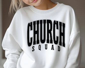 Church Squad Svg Png, Youth Group T-shirt Cut File, Kids Church Shirt Design, Religious Svg, Bible Study Tshirt, Ministry Svg.