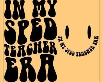 I min snabba lärareran SVG PNG, Groovy specialpedagogisk design