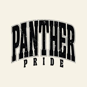 Panther Pride SVG PNG, Panther Mascot Svg, Varsity Football Svg, Game Day Png, High School Sport, Panther Mom Cut-bestand, Panthers Design.