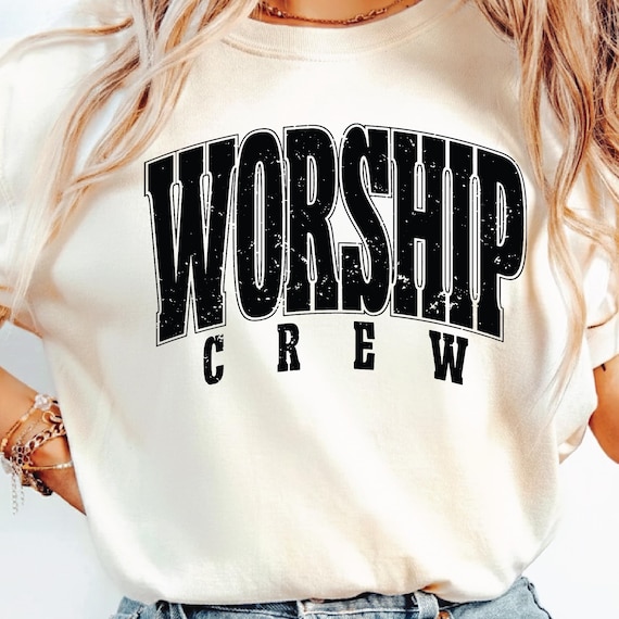 Worship Crew Svg Png, Worship Shirt Svg, Youth Group Png, Church Tshirt Design, Ministry Cut File, Bible Study T-shirt Sublimation Quote.
