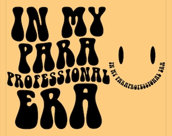 In meiner paraprofessionellen Era SVG, Parapro SVG, coolen Para Club, Para Squad, Lehrer Aide, paraprofessionelles Geschenk, Lehrer Wertschätzung Geschenk.
