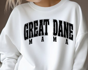 Great Dane Mama SVG PNG, Dog Mom Shirt Design (Digital Download)