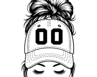 Baseball Mom SVG PNG: Custom Number Design (Digital Download)
