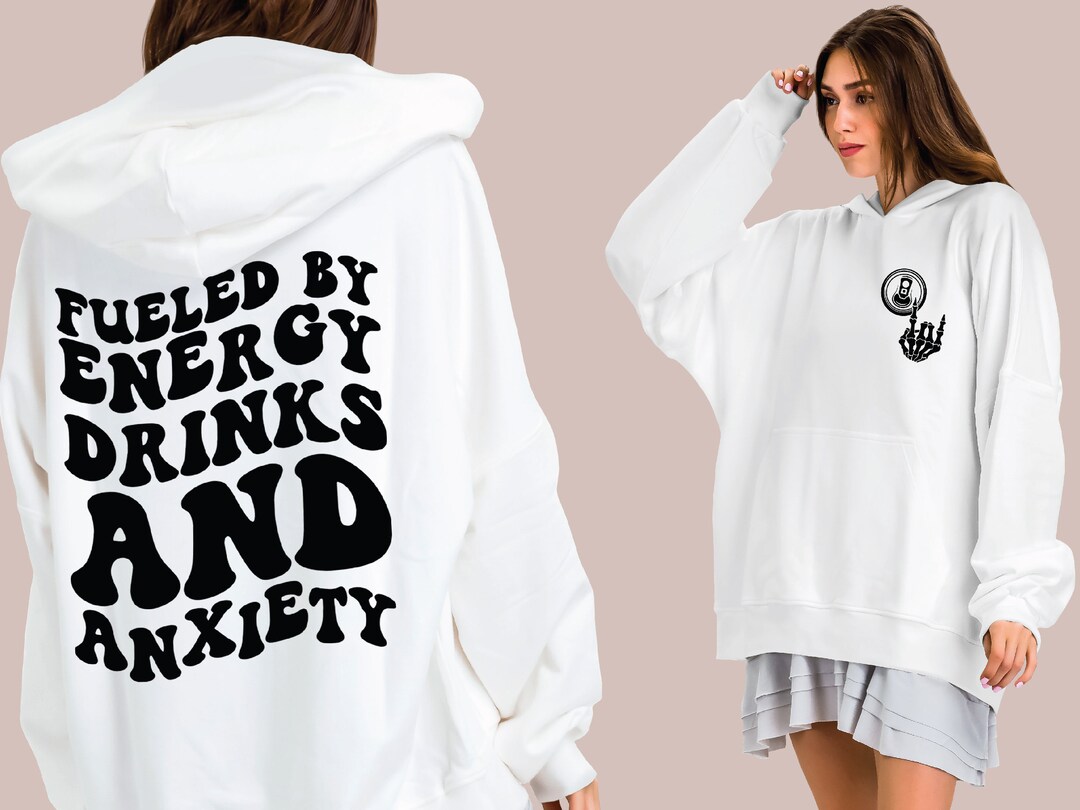 Fueled by Energy Drinks and Anxiety SVG PNG Cut File Cricut Etsy