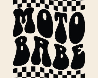 Moto Babe Svg Png Cut file Sublimation design, Moto Girl Svg, Moto Shirt Svg, Motocross Svg, Motocross Fan SVG, Racing Svg, Wavy Stacked Svg
