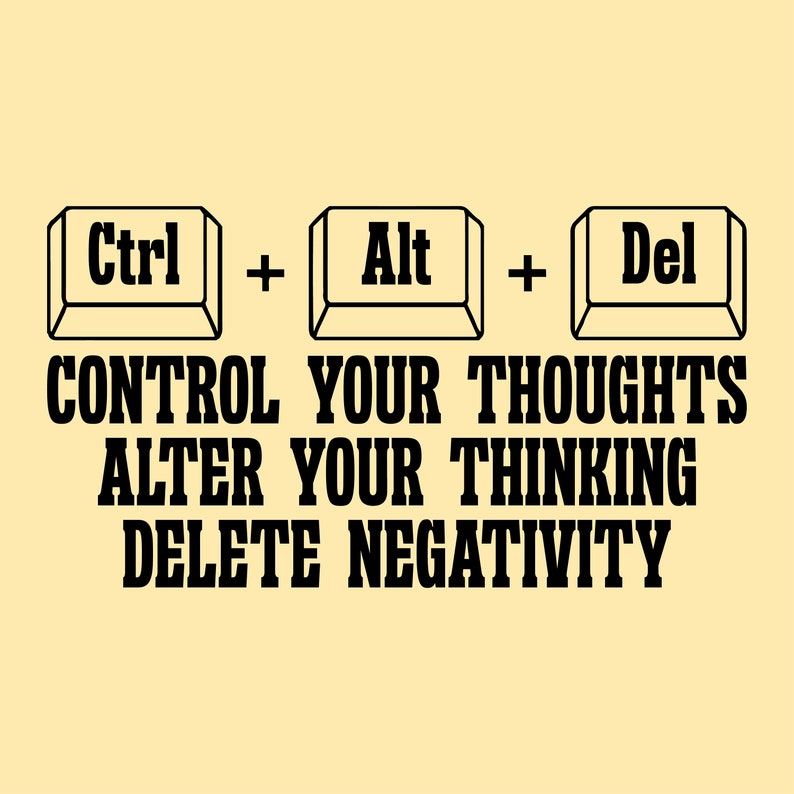 Ctrl Alt Del Motivational SVG PNG, Success Mindset (digital Download ...