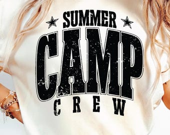 Summer Camp Crew Svg Png, Summer Camp Tshirt Design, Summer Vacation Png, Summertime Cut File, Kids Shirt Svg, Camping T-shirt Download.