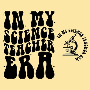 In meiner Lehrer-Ära für Wissenschaft PNG SVG, Chemie-Lehrer, Geburtstagsgeschenk für MINT-Lehrer, Groovy