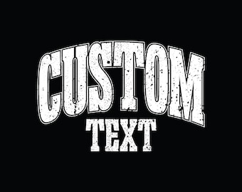 Custom Varsity Svg Png, College font Svg Png, Customized design, Sport Font Svg Png, Retro Vintage Design.