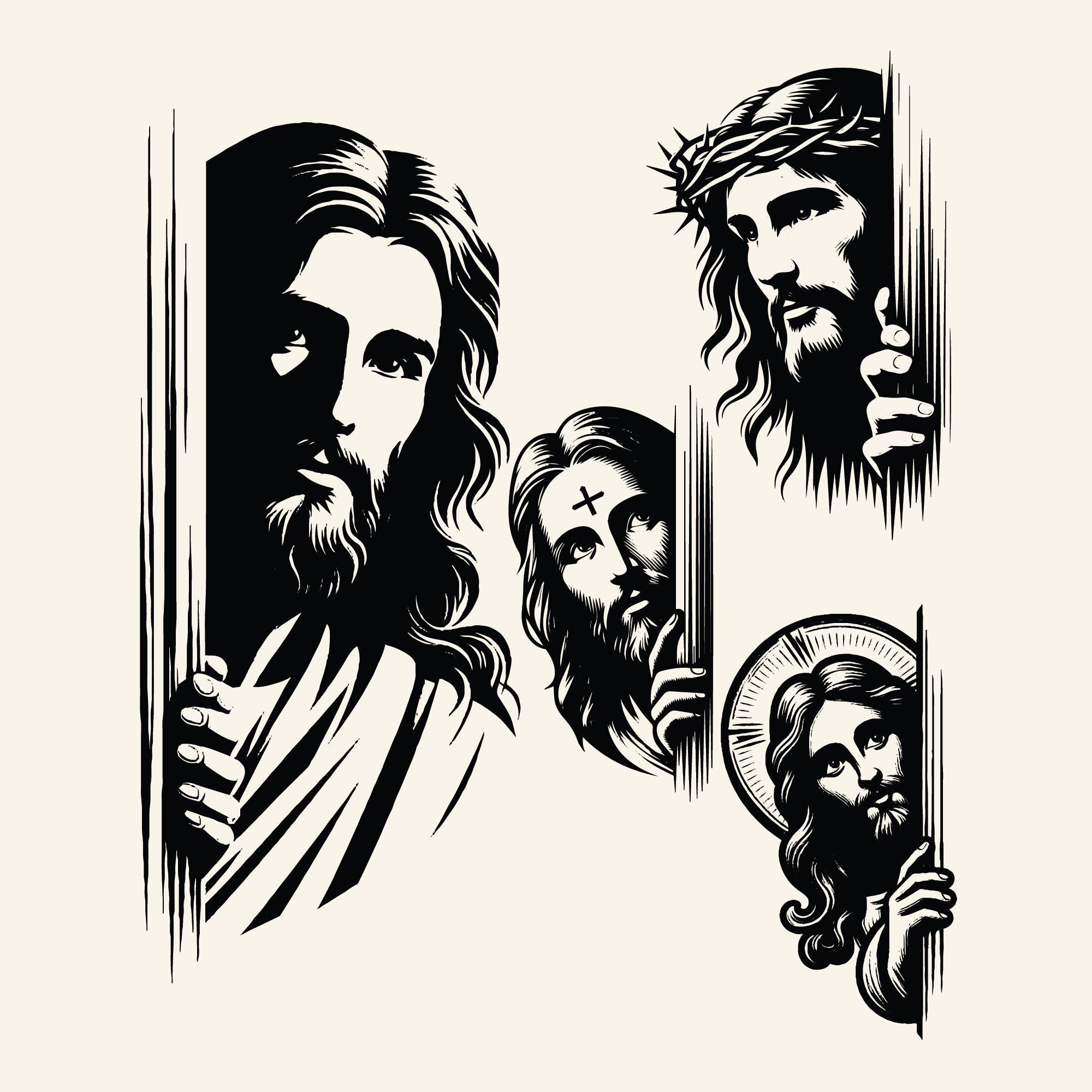 Jesus peeking - Etsy 日本
