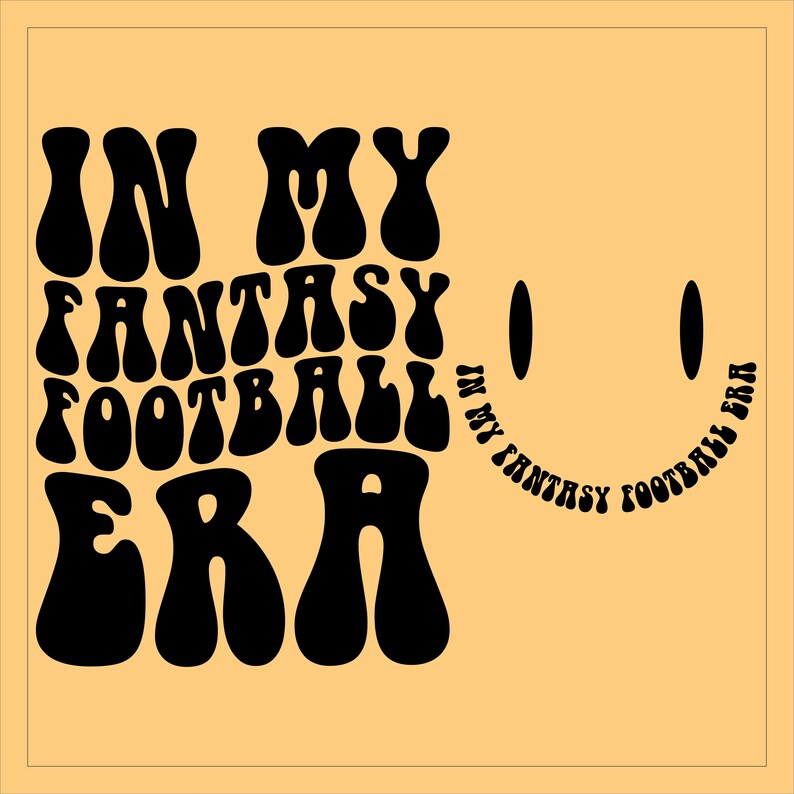 In My Fantasy Football Era Svg Png, Football Fantasy Draft, American Football Shirt Svg, Funny Fantasy Football Shirt Svg, Retro Wavy Svg