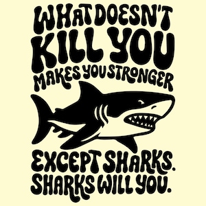 Funny Shark SVG: Sarcastic Quote Clipart, Cricut & Sublimation Design (Digital Download