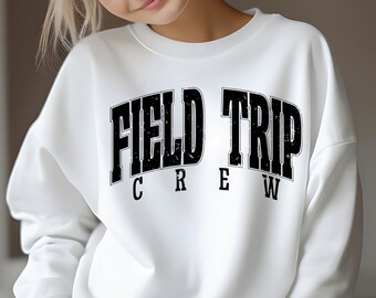 Field Trip Crew SVG PNG, Field Trip, Elementary Class, Field Trip Cut Files, Matching Class shirt, Kids Group.