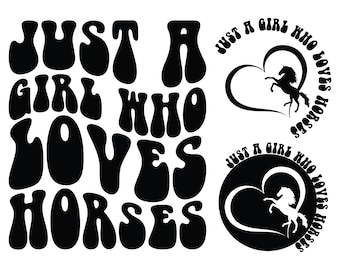 Just a Girl Who Loves Horses Svg Png Cut File Sublimation design, Horse Shirt Svg, Horse Lover Svg, Horse Girl Shirt Svg Horse Rider Svg Png