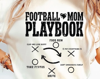 Football Mama Png Svg, Funny Football, Sports Mom, Football Mom Playbook, Sublimation design.