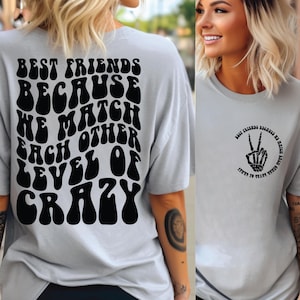 Match Crazy Png Svg, Match Energy Svg, Funny Bestie Svg, Best Friend Svg Cut File, Groovy Text Svg, Sublimation Design.