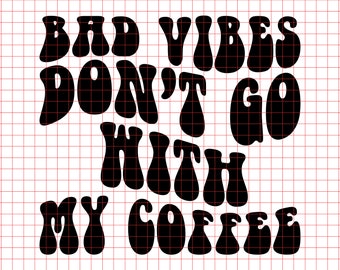 Koffie SVG PNG, grappige koffiequote snijbestand (digitale download)