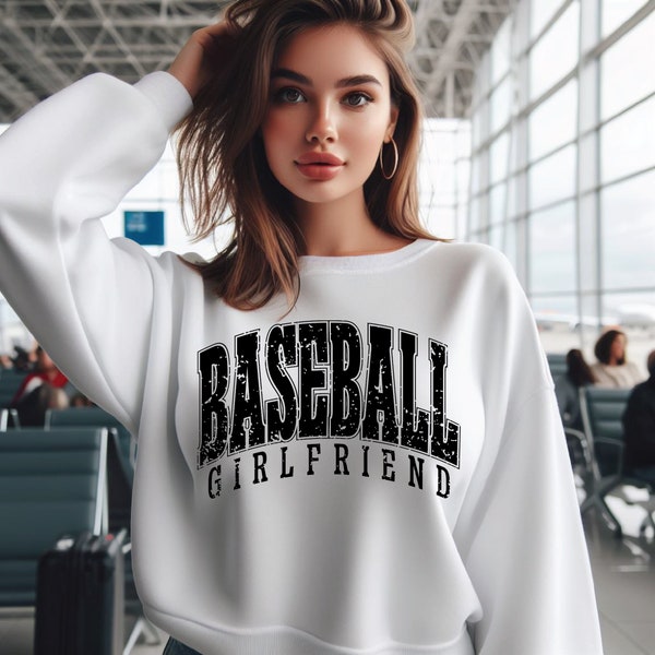 baseball girlfriend SVG, baseball girlfriend PNG, Game Day Svg, Baseball Life, Baseball Fan, Design for Tumbler, Sweatshirt, Hoodie, Retro