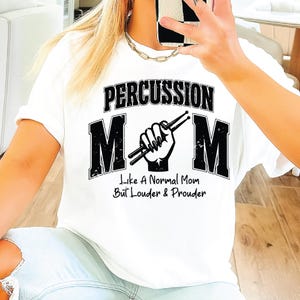 Percussion Mom SVG PNG, Drumline Mom PNG, Varsity Design, Distressed, Band mama, Loud and Proud Percussion Mom Sublimation Design.