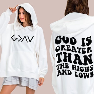 Gott ist größer als die Höhen und Tiefen PNG SVG-Schnittdatei für Cricut, Bibel-Signatur-Svg-Design, Glaube-Svg, religiöser christlicher Svg, Sublimation
