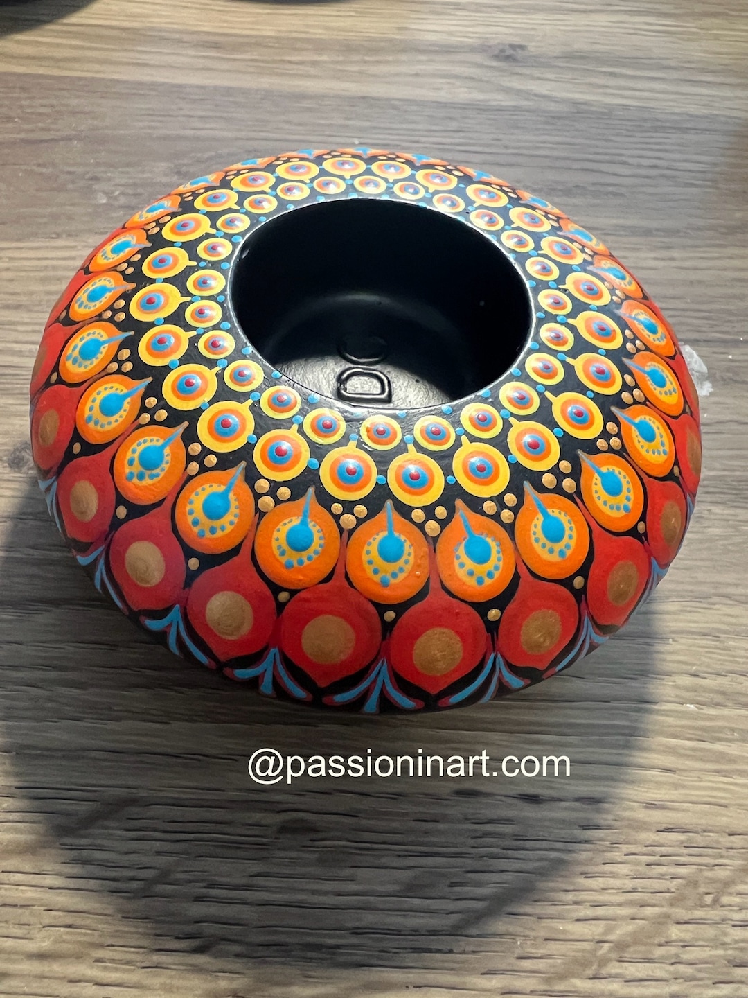 Tealight Candle Holder Mandala Art Etsy