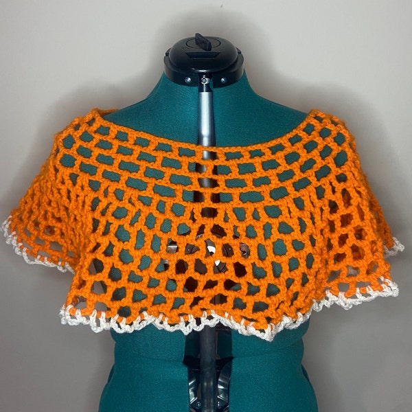 Crochet Half Poncho Pattern