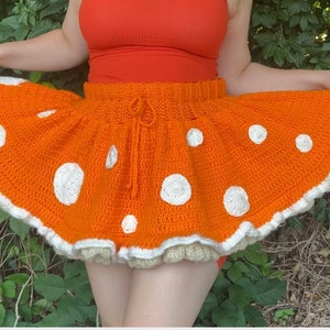 Fluffy Mushroom Skirt Pattern