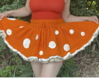 Fluffy Mushroom Skirt Pattern