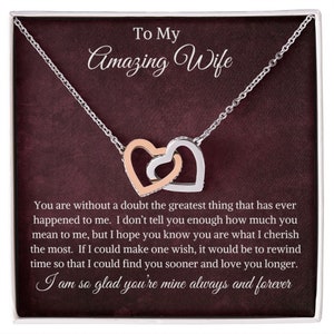 Wife Necklace, Wife Gift, Wife Birthday Gift, Wife Anniversary, Gift