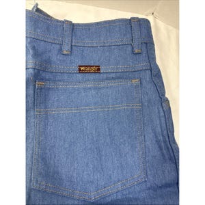 VTG Men's Wrangler Hero Jeans Light Blue Denim Stretch 42x29 Flex Fit Waist 画像 7